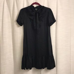DKNY Black Silk Cocktail Dress